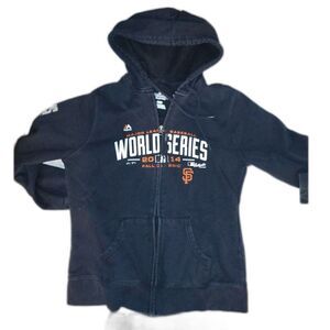 2014 World Series Baseball Zip Up Hoodie Size Medium